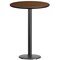 Emma and Oliver 30" Round Laminate Table Top with 18" Round Bar Height Table Base